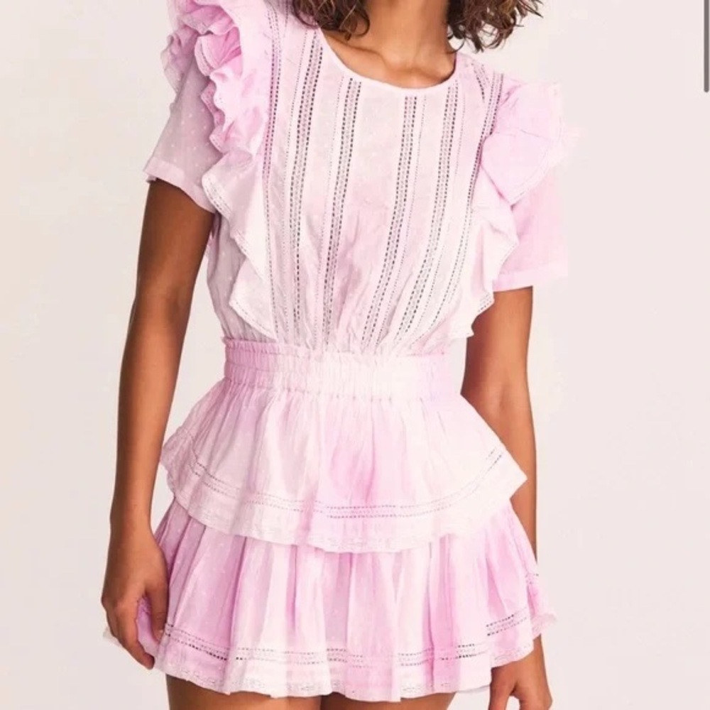 LoveShackFancy Natasha dress in peony size xs, perfect condition